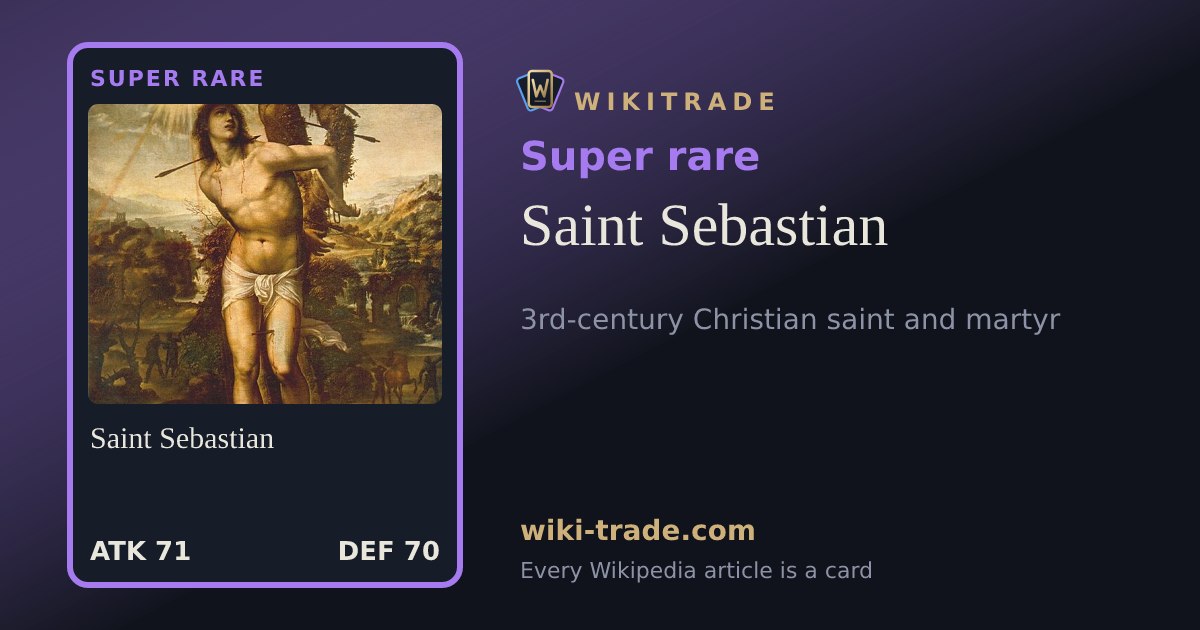 Saint Sebastian — Super rare card