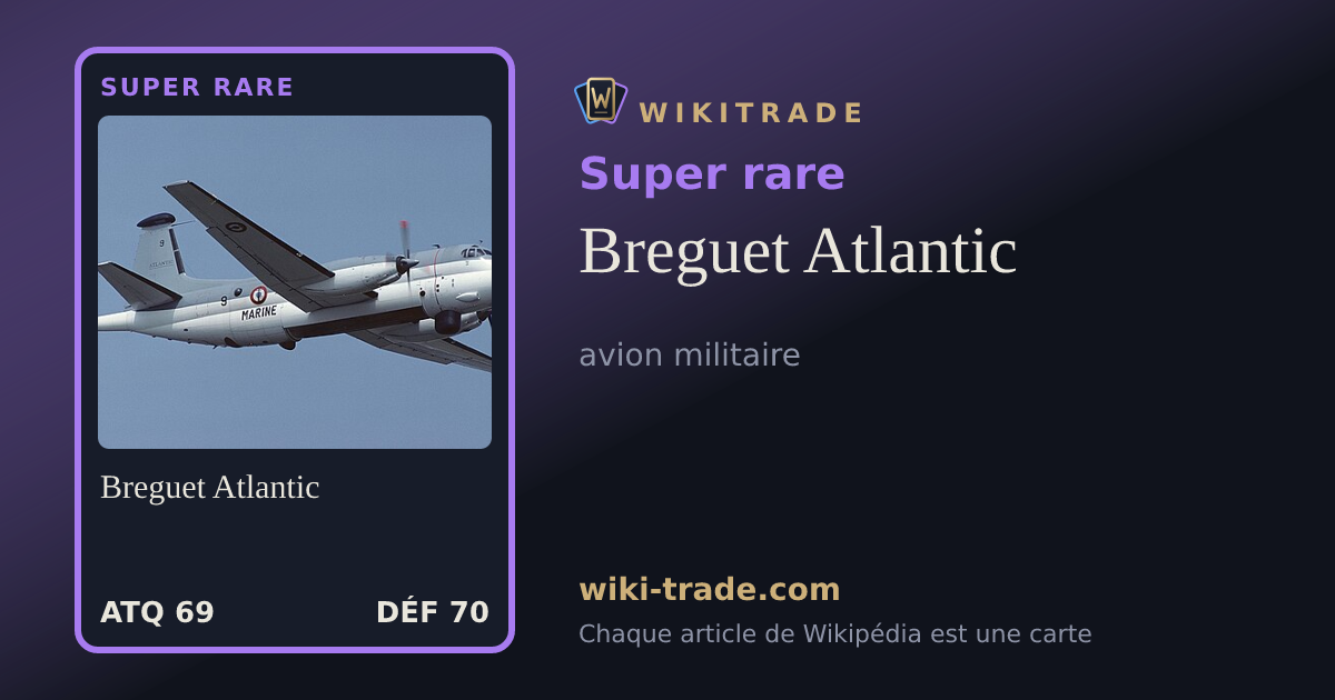 Breguet Atlantic — carte Super rare