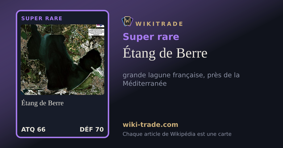 Étang de Berre — carte Super rare