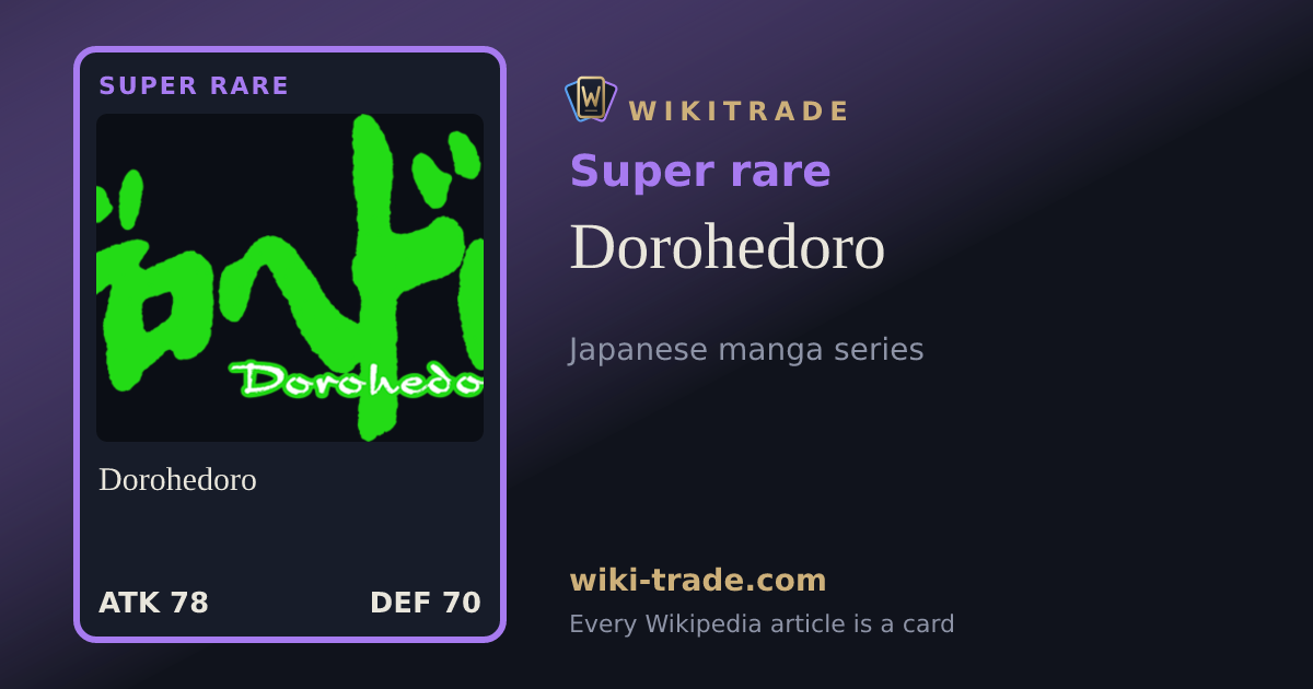 Dorohedoro — Super rare card