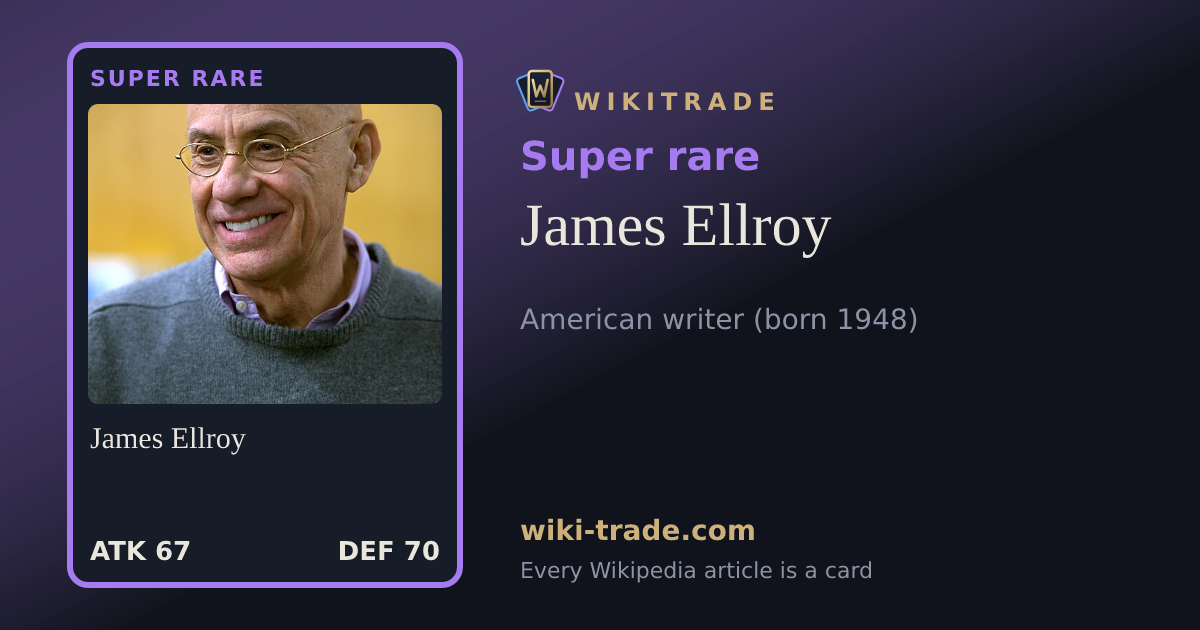 James Ellroy — Super rare card