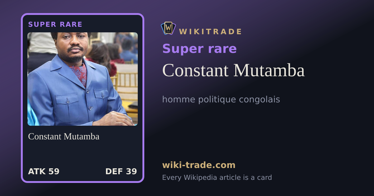 Constant Mutamba — Super rare card
