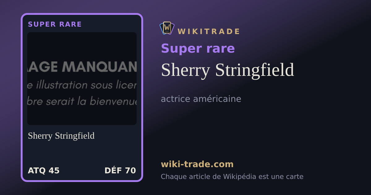 Sherry Stringfield — carte Super rare