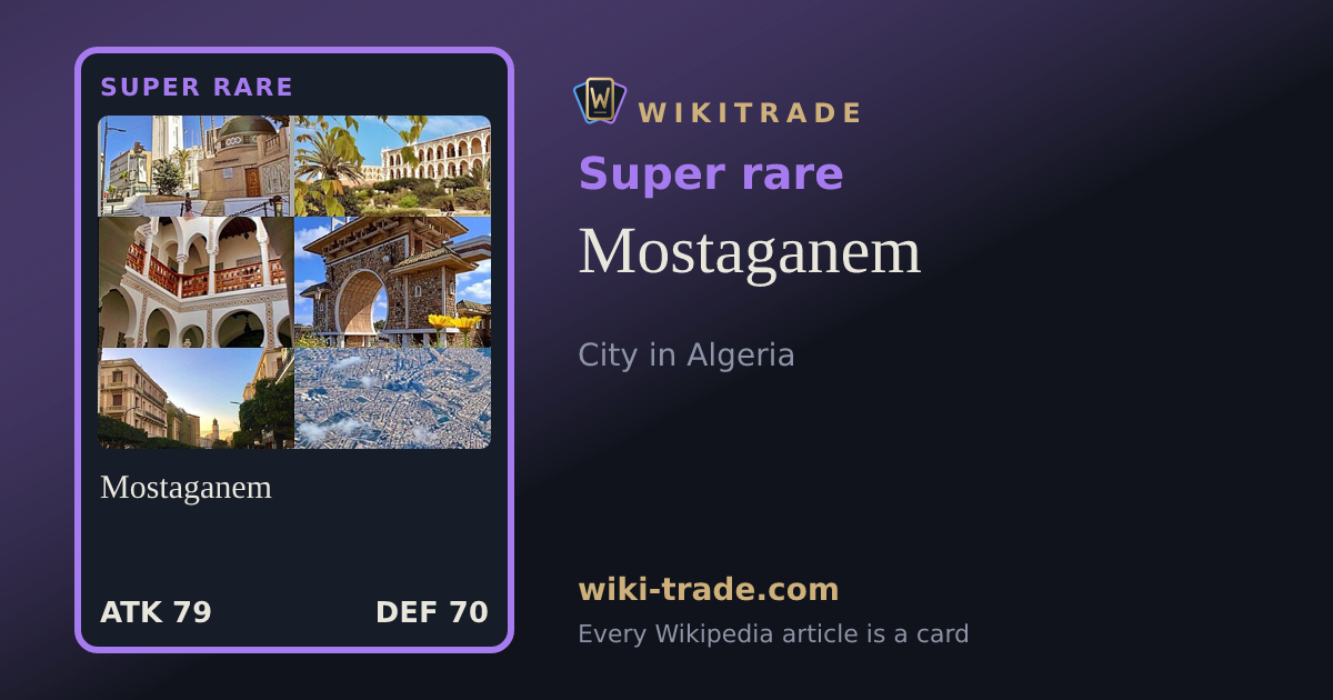 Mostaganem — Super rare card