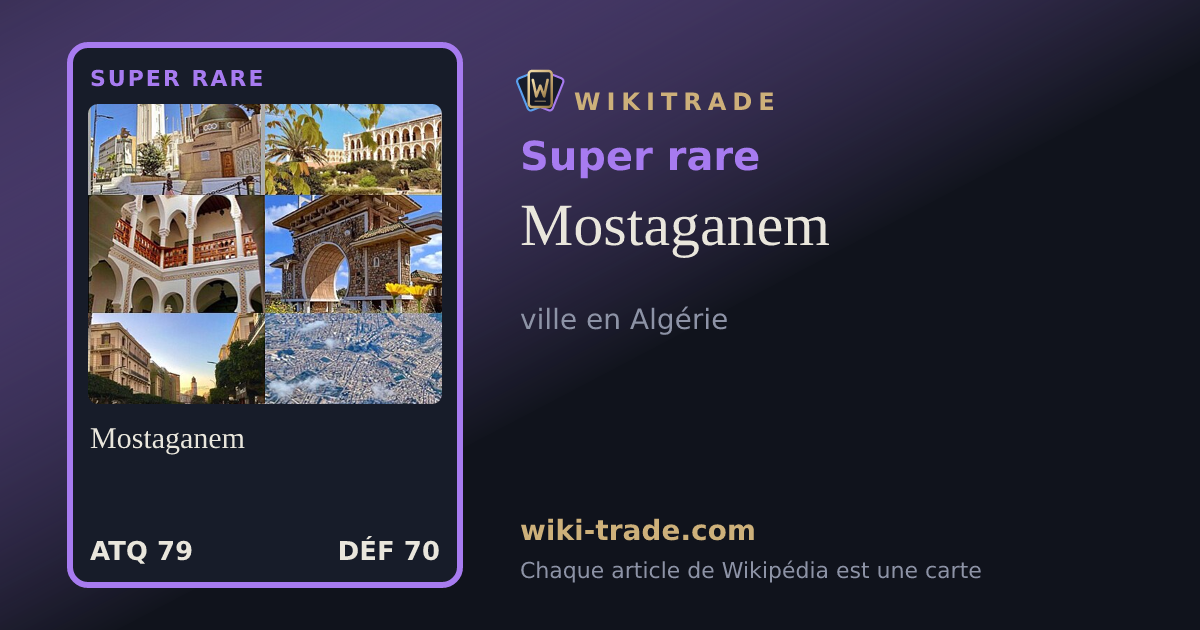 Mostaganem — carte Super rare