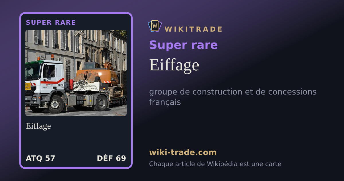 Eiffage — carte Super rare