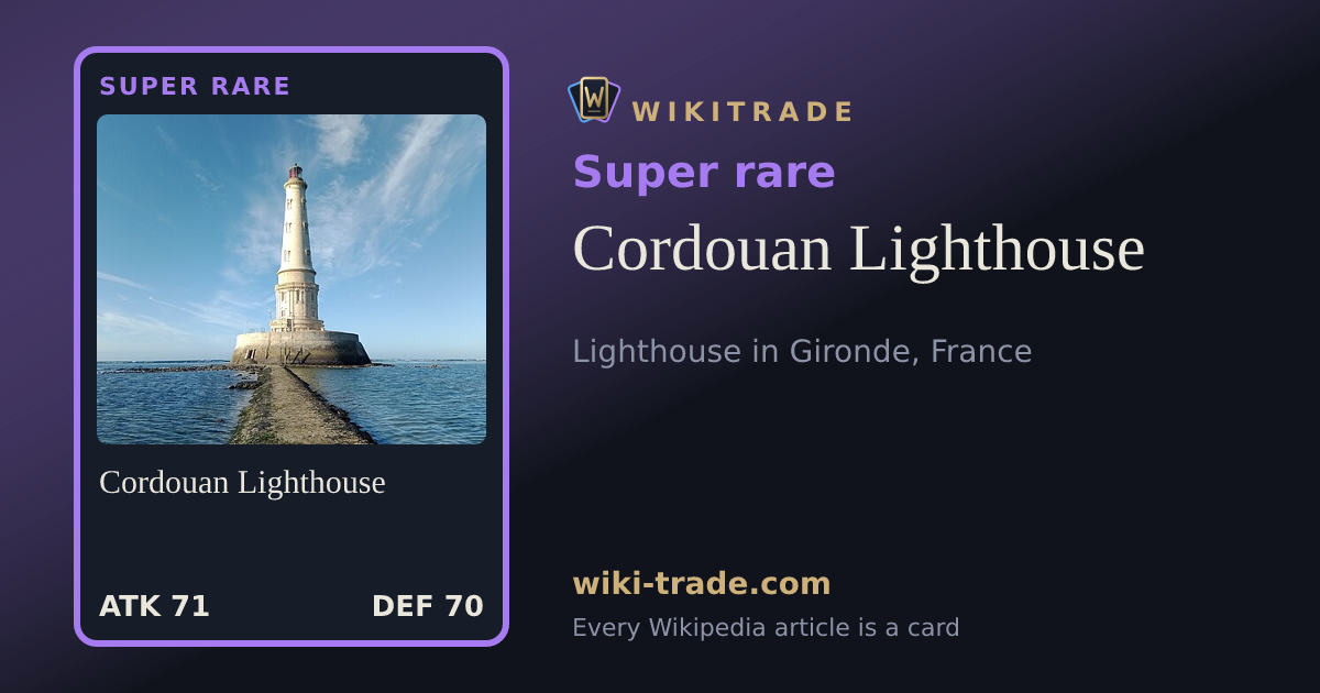 Cordouan Lighthouse — Super rare card