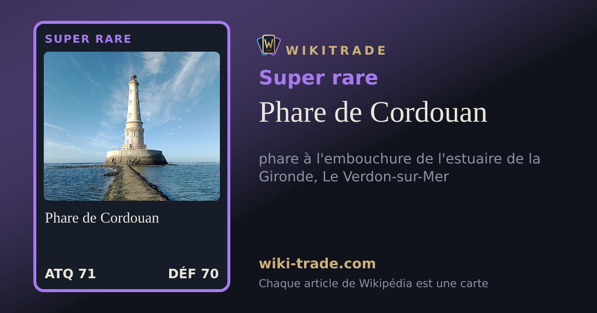 Phare de Cordouan — carte Super rare