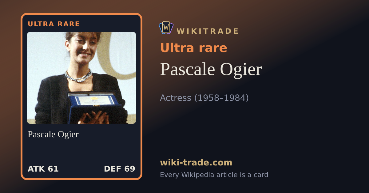 Pascale Ogier — Ultra rare card