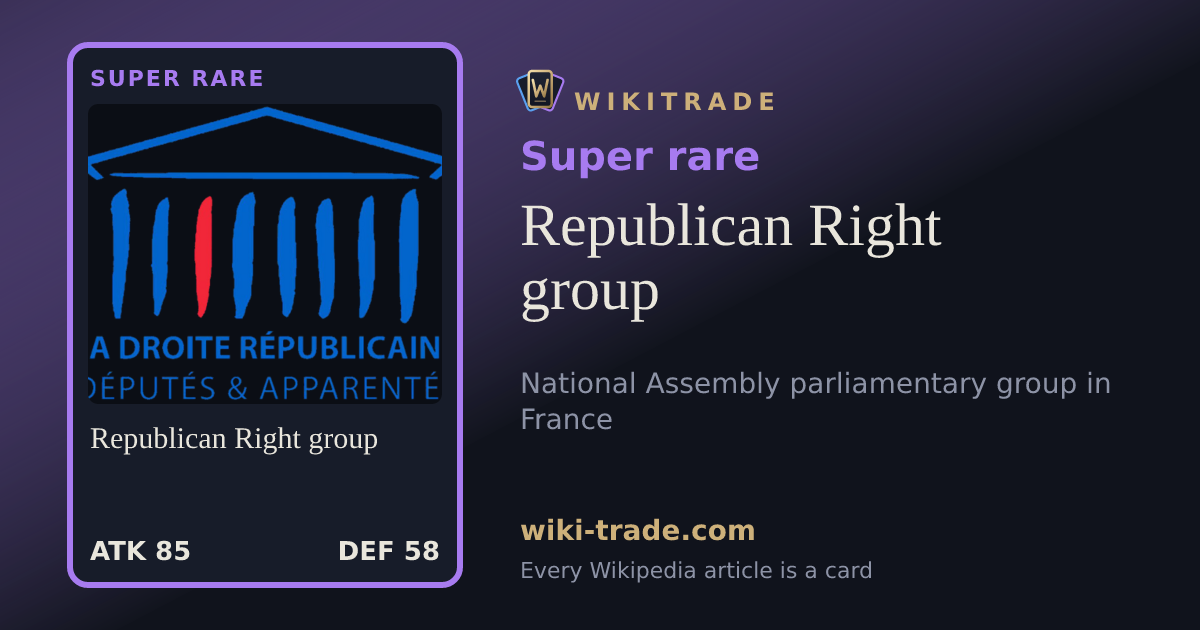 Republican Right group — Super rare card