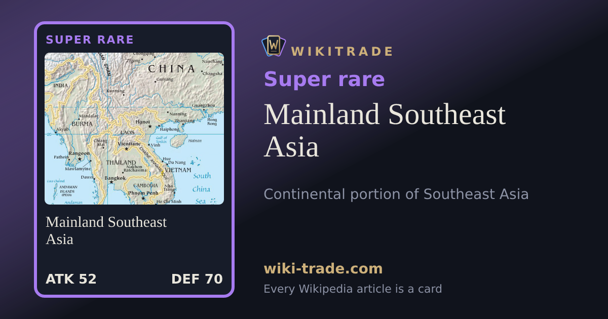Mainland Southeast Asia — Super rare card
