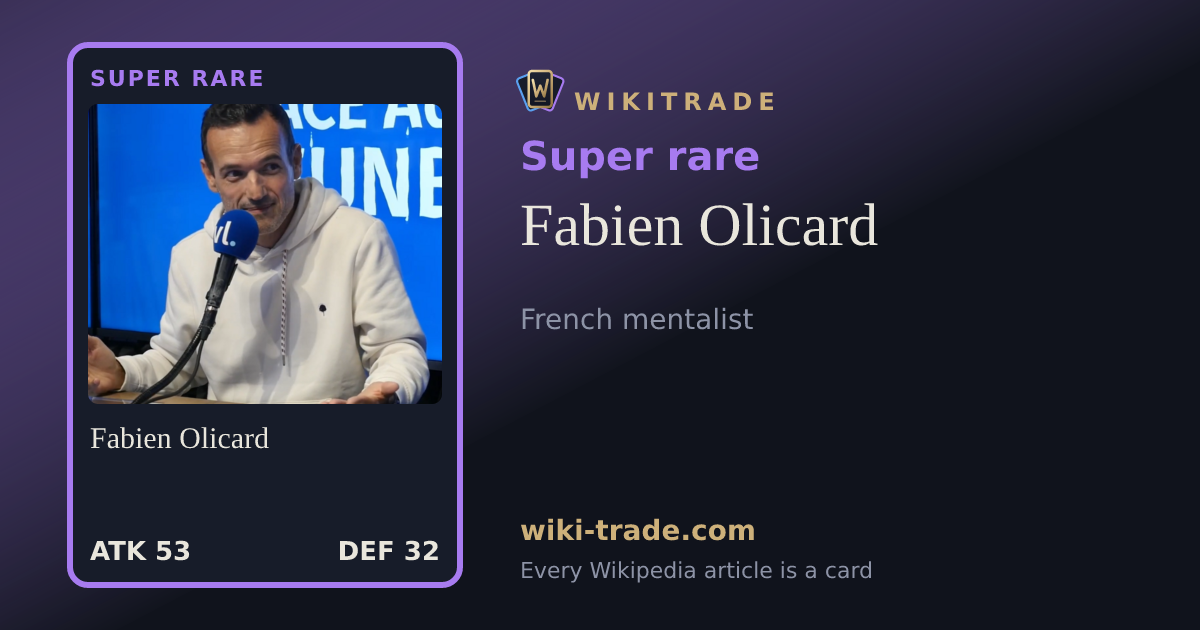 Fabien Olicard — Super rare card