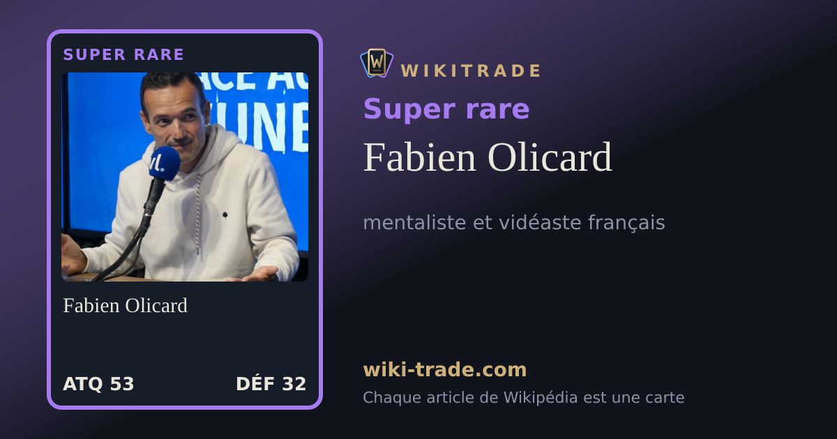 Fabien Olicard — carte Super rare