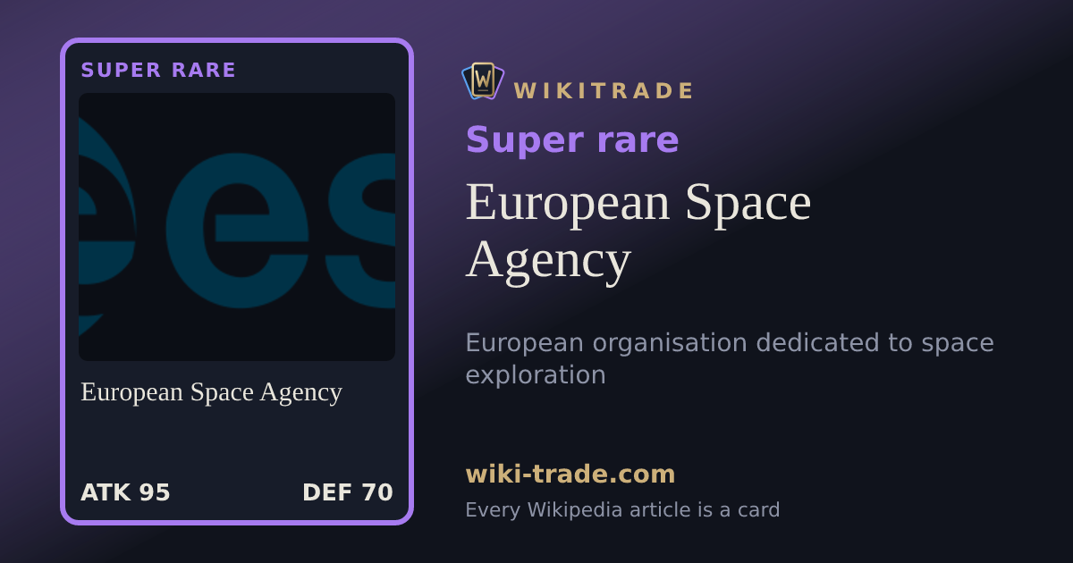 European Space Agency — Super rare card