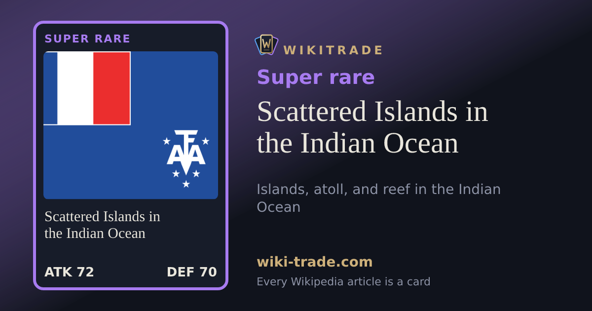 Scattered Islands in the Indian Ocean — Super rare card