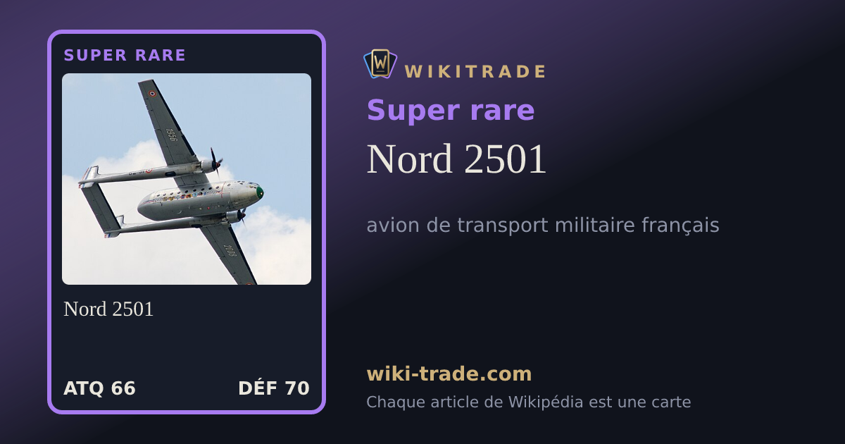 Nord 2501 — carte Super rare