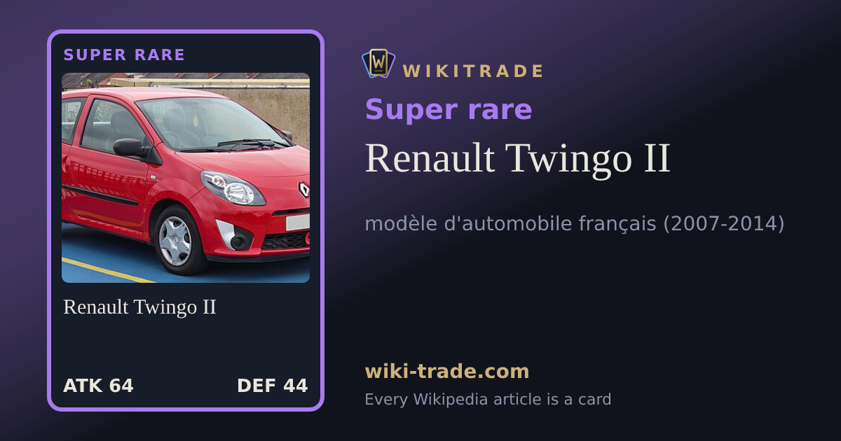 Renault Twingo II — Super rare card