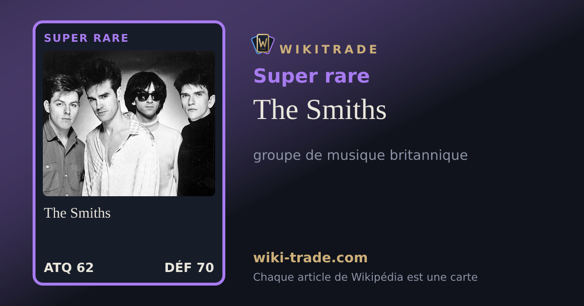 The Smiths — carte Super rare