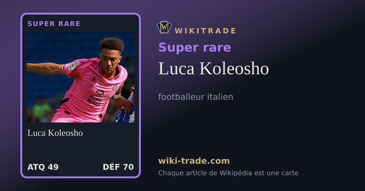 Luca Koleosho — carte Super rare