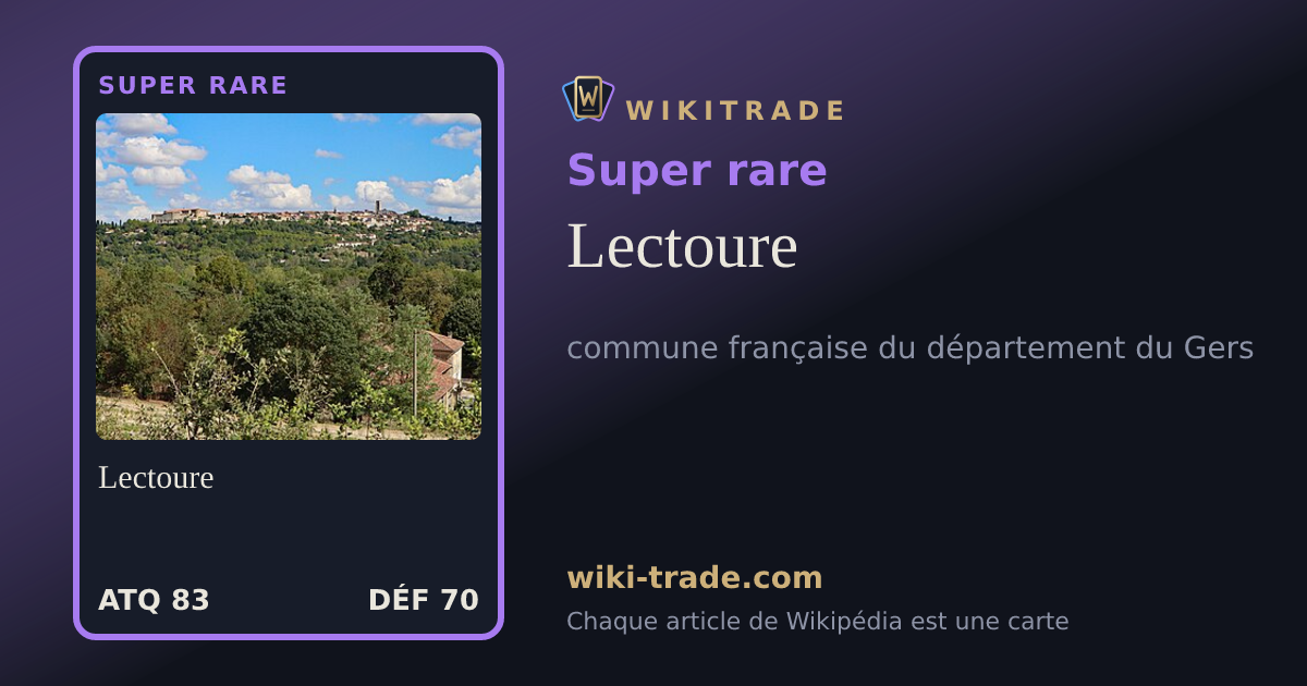 Lectoure — carte Super rare