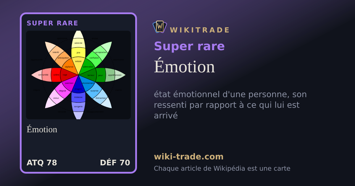 Émotion — carte Super rare