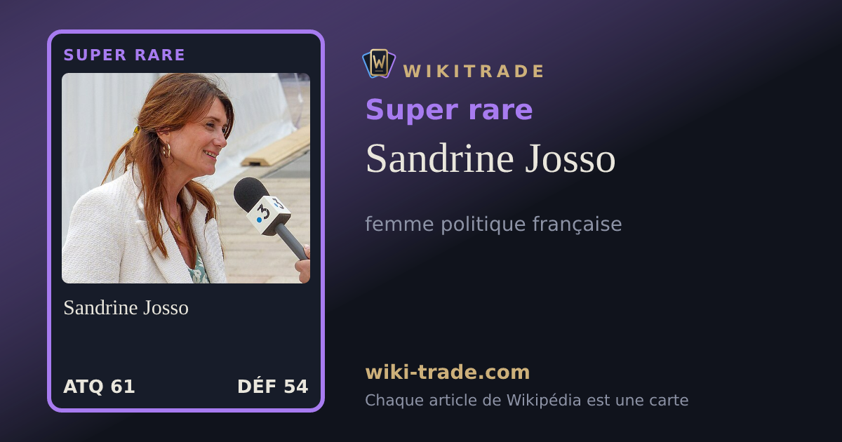 Sandrine Josso — carte Super rare
