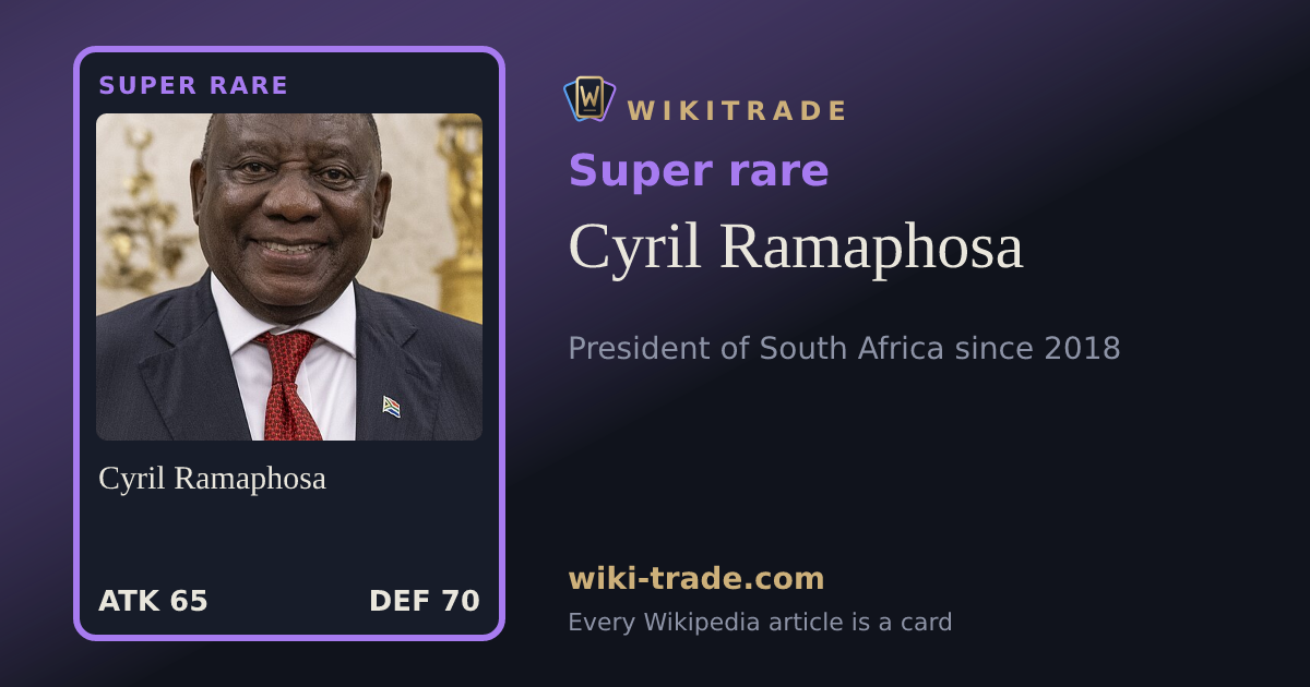 Cyril Ramaphosa — Super rare card