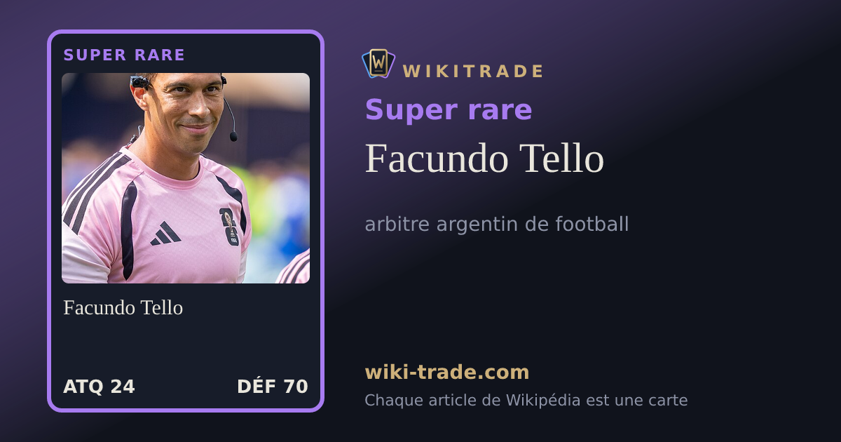 Facundo Tello — carte Super rare