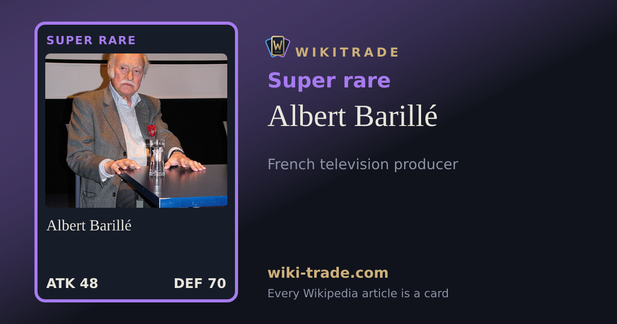 Albert Barillé — Super rare card