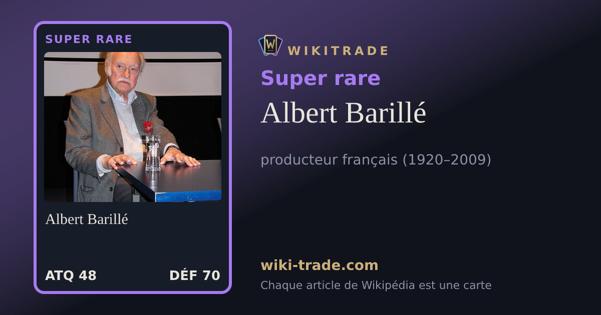 Albert Barillé — carte Super rare
