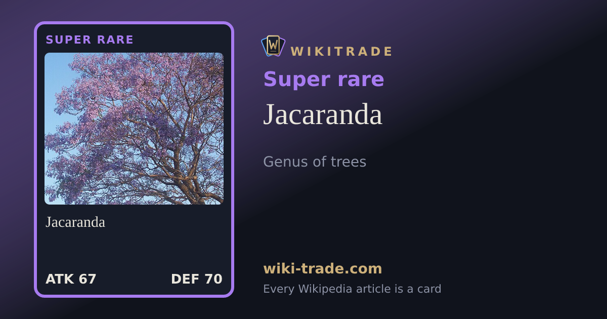 Jacaranda — Super rare card