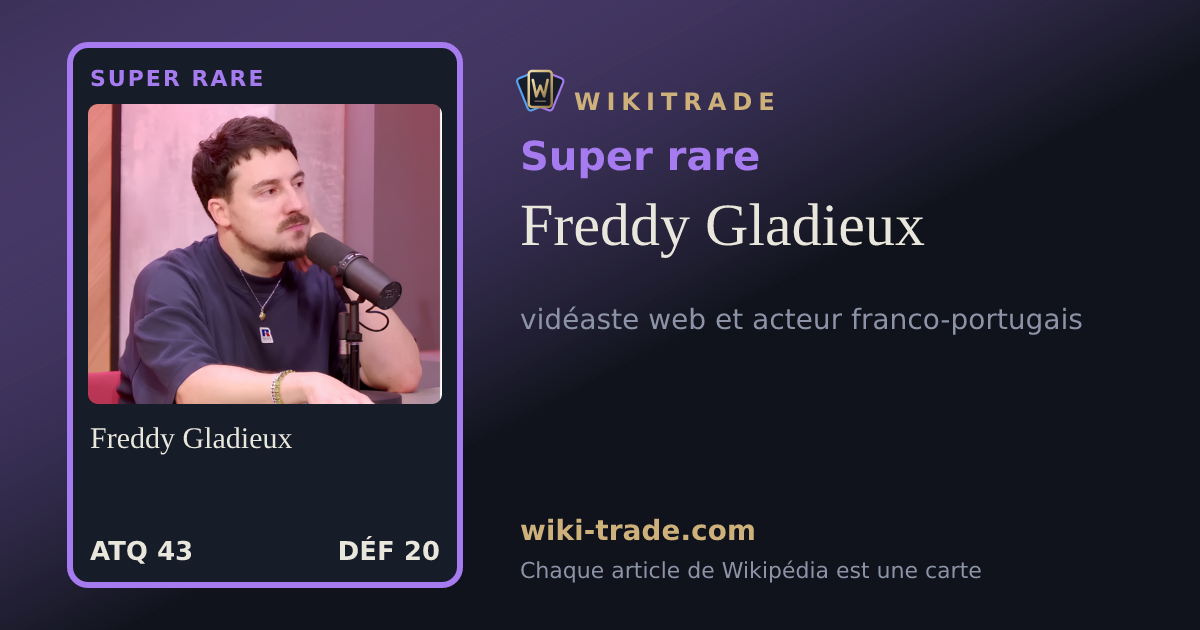 Freddy Gladieux — carte Super rare