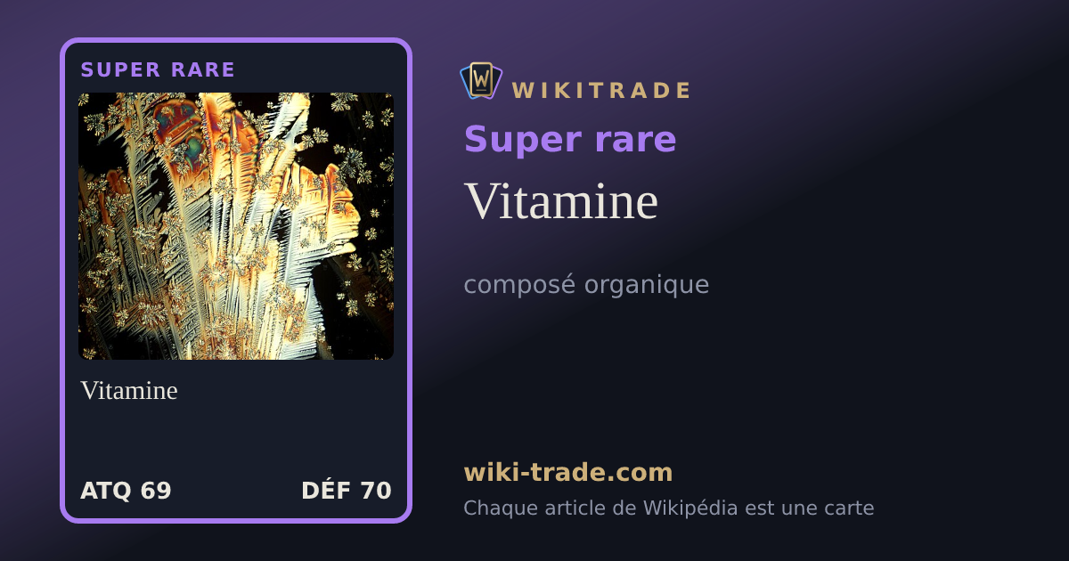Vitamine — carte Super rare