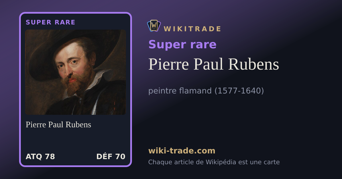 Pierre Paul Rubens — carte Super rare