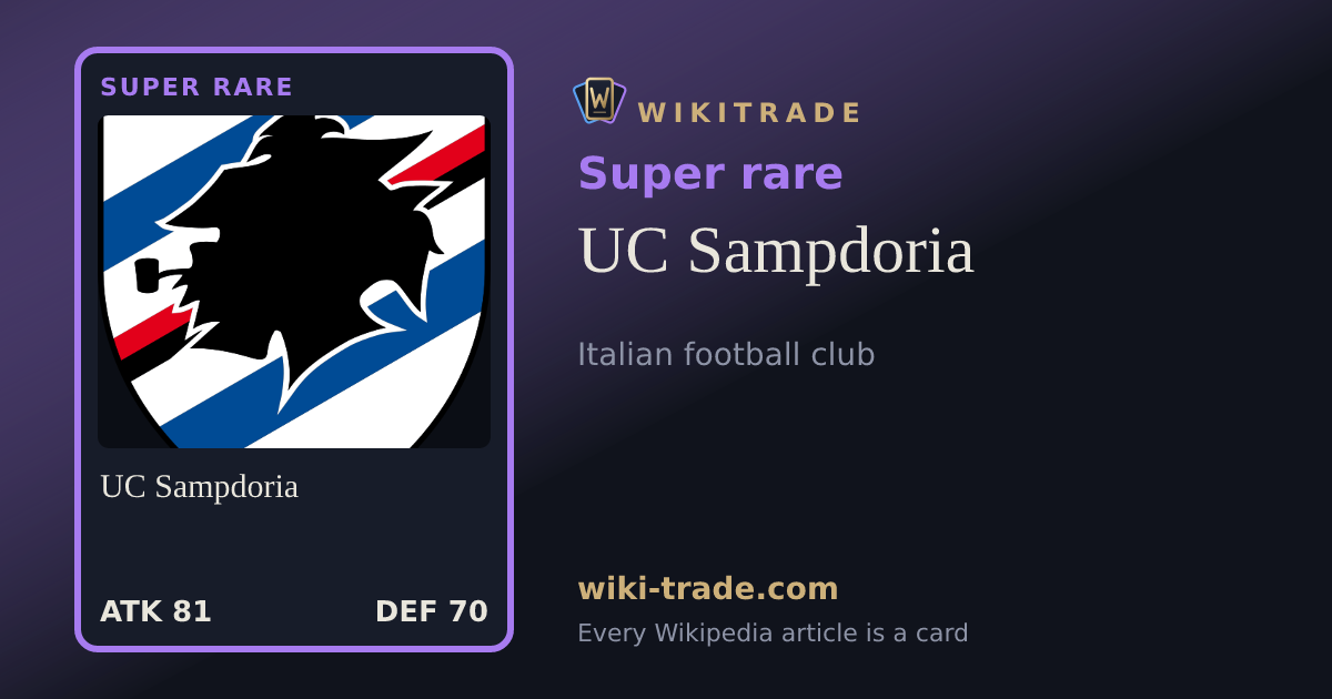 UC Sampdoria — Super rare card