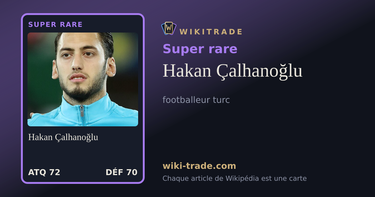 Hakan Çalhanoğlu — carte Super rare
