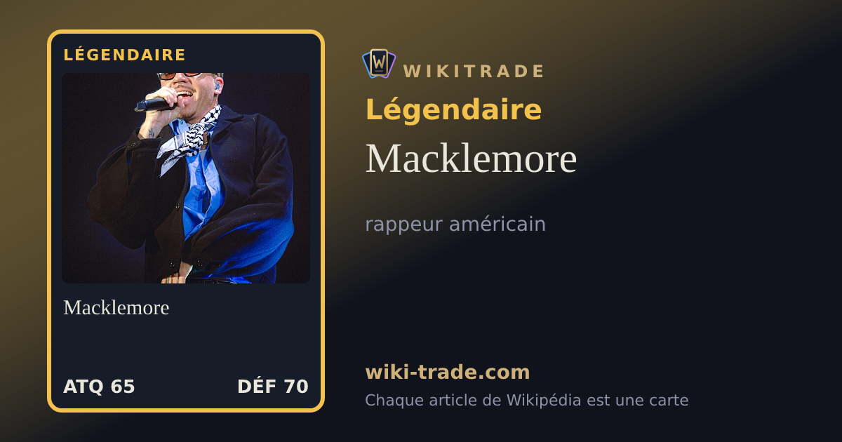 Macklemore — carte Légendaire
