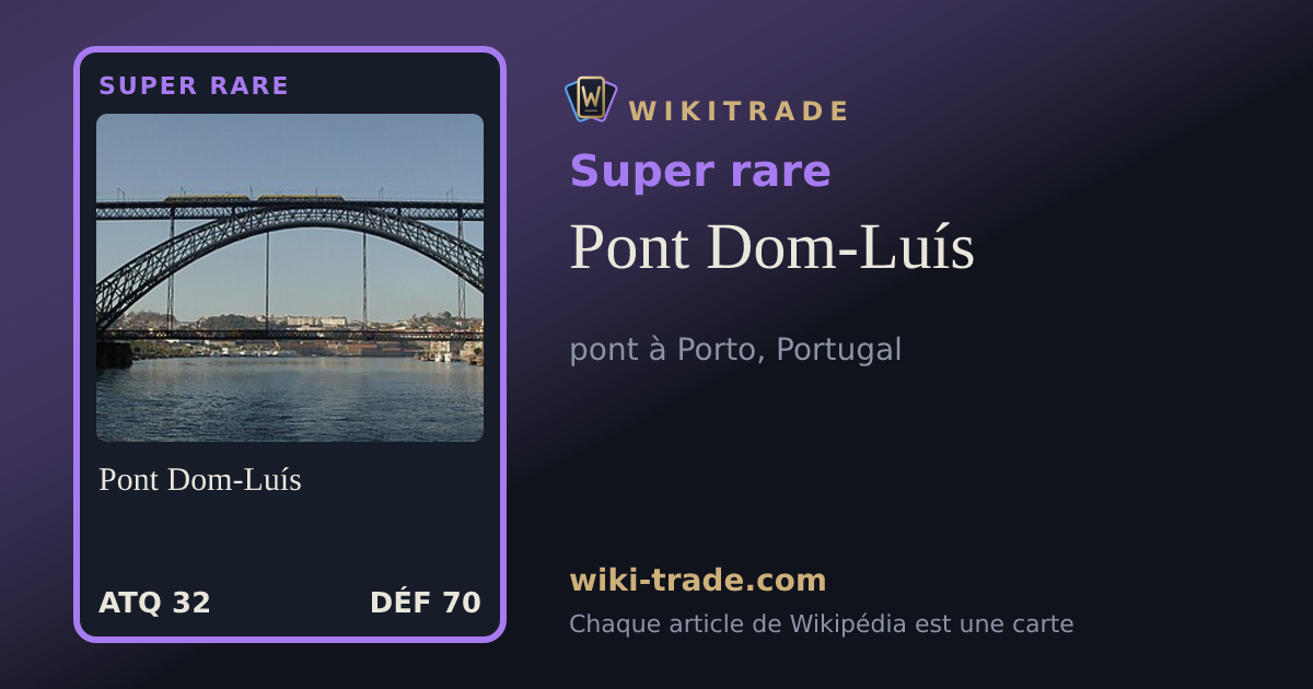 Pont Dom-Luís — carte Super rare