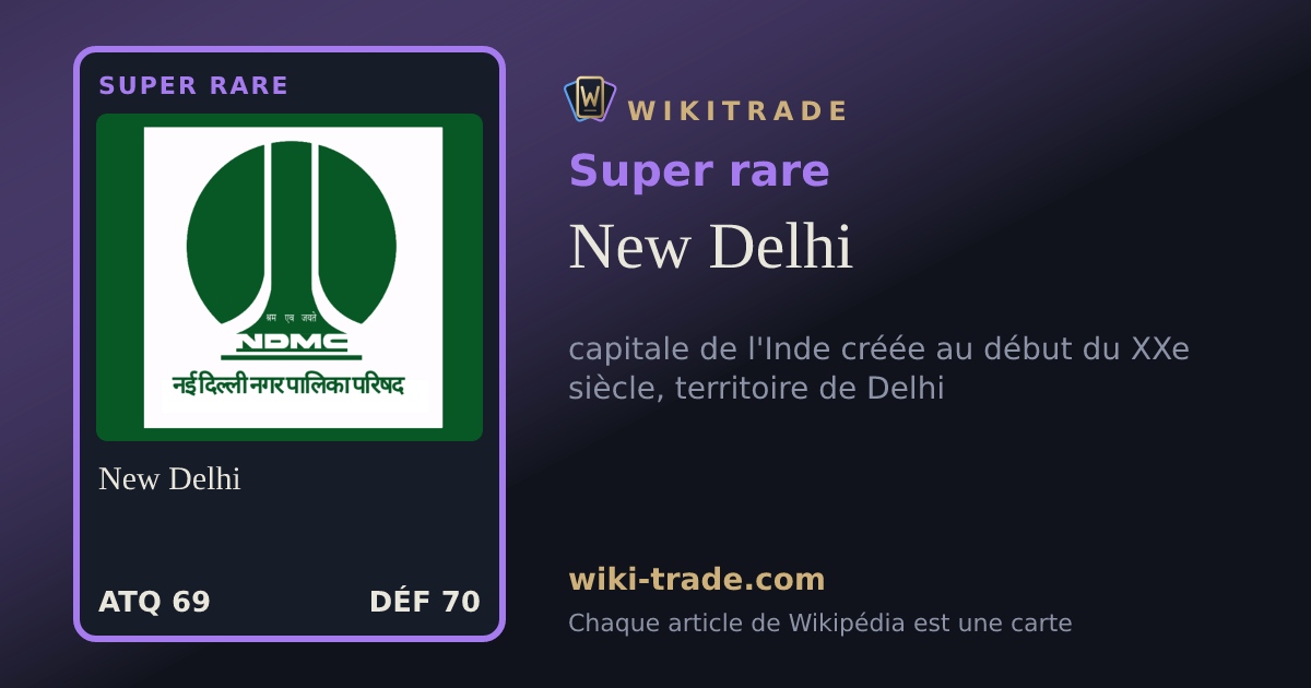 New Delhi — carte Super rare