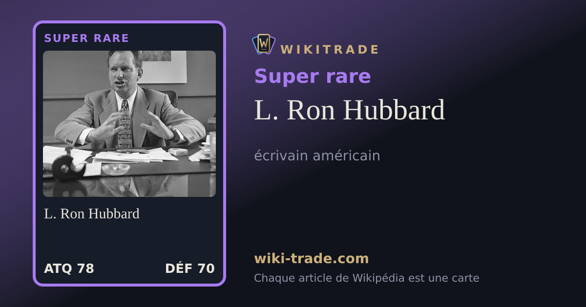L. Ron Hubbard — carte Super rare