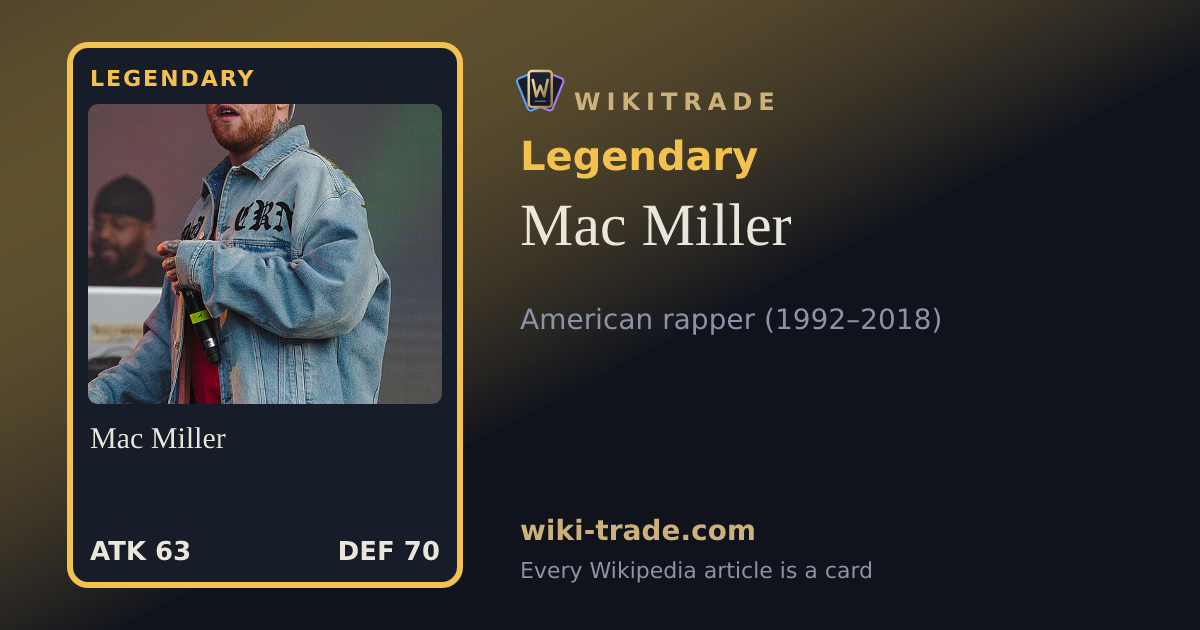 Mac Miller — Legendary card