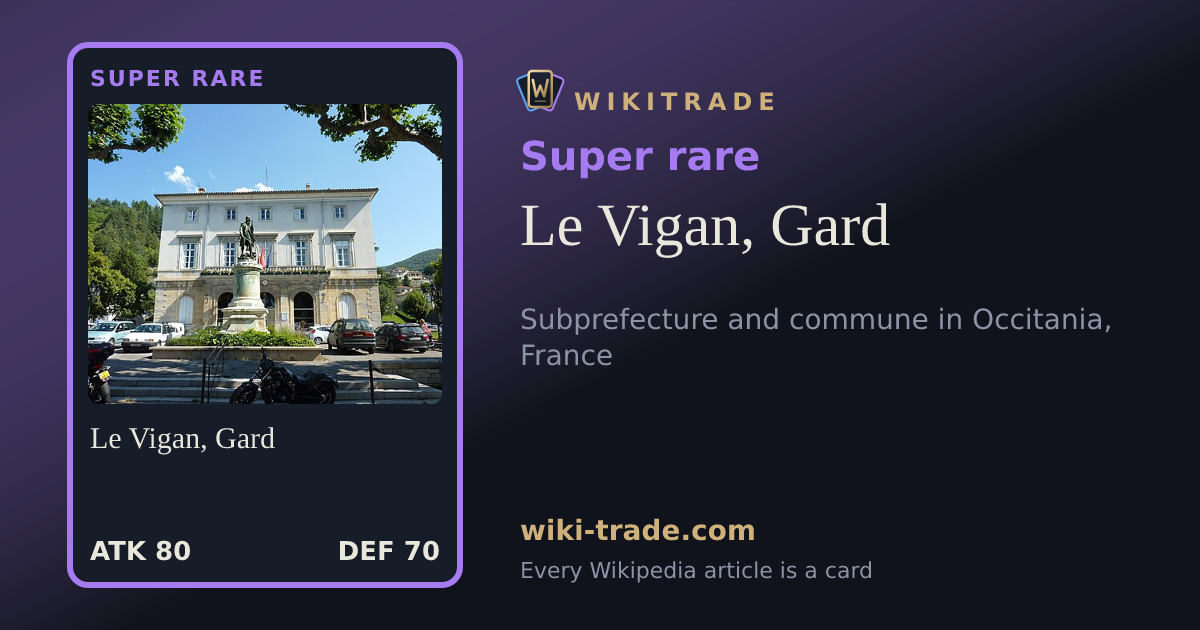 Le Vigan, Gard — Super rare card