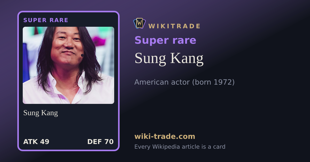 Sung Kang — Super rare card