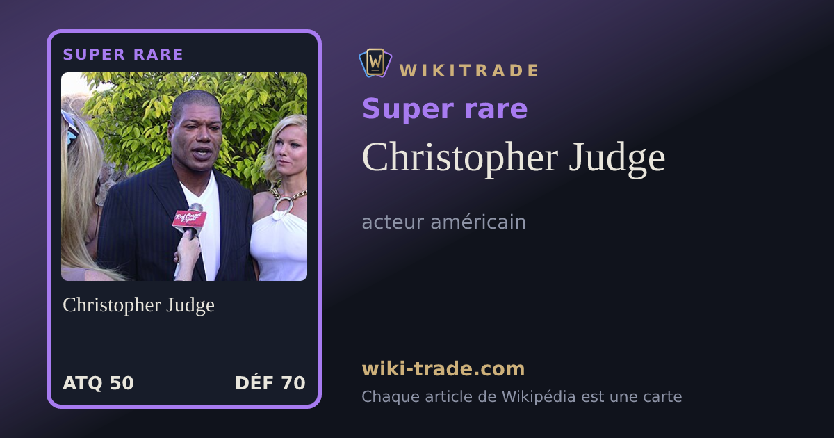 Christopher Judge — carte Super rare