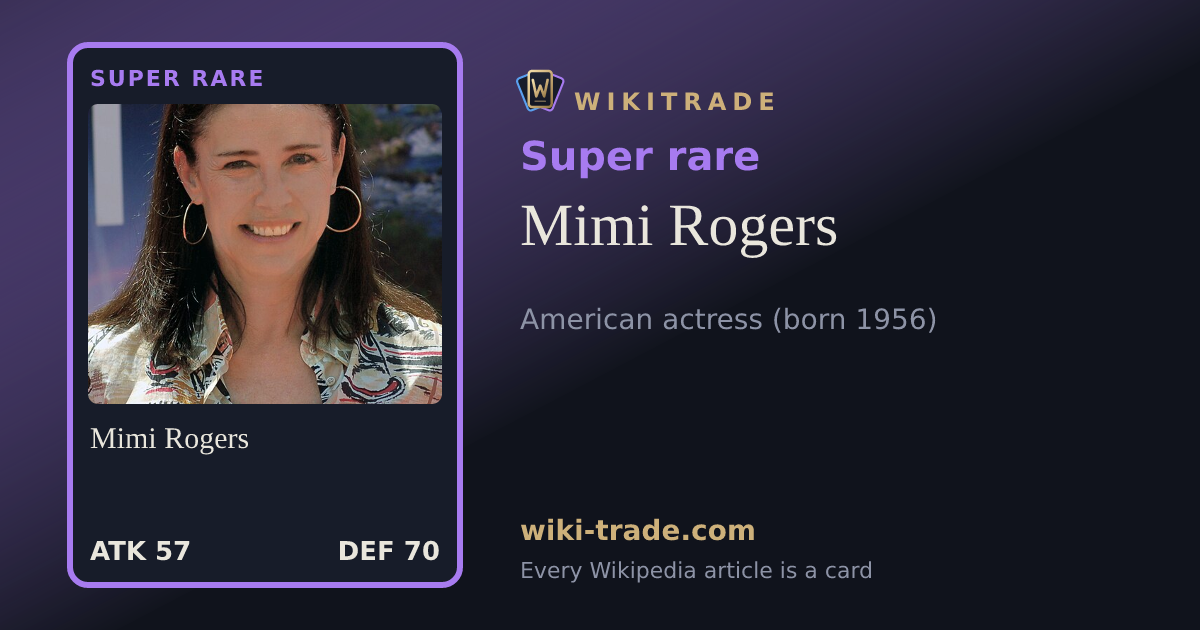 Mimi Rogers — Super rare card