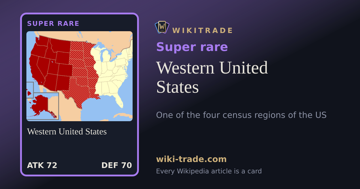 Western United States — Super rare card
