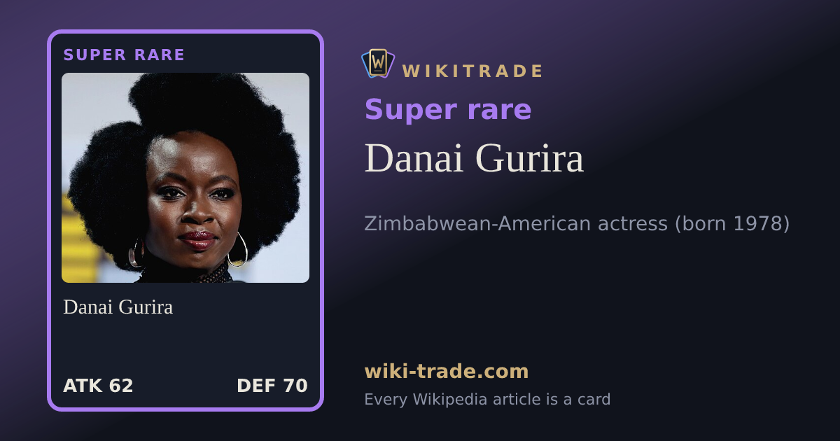 Danai Gurira — Super rare card