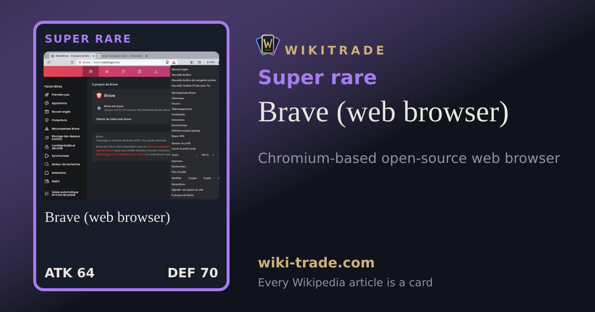 Brave (web browser) — Super rare card