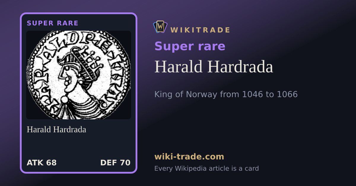 Harald Hardrada — Super rare card