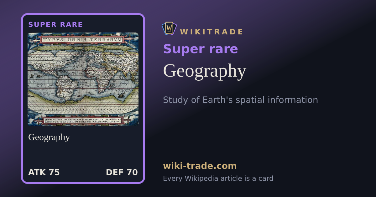 Geography — Super rare card